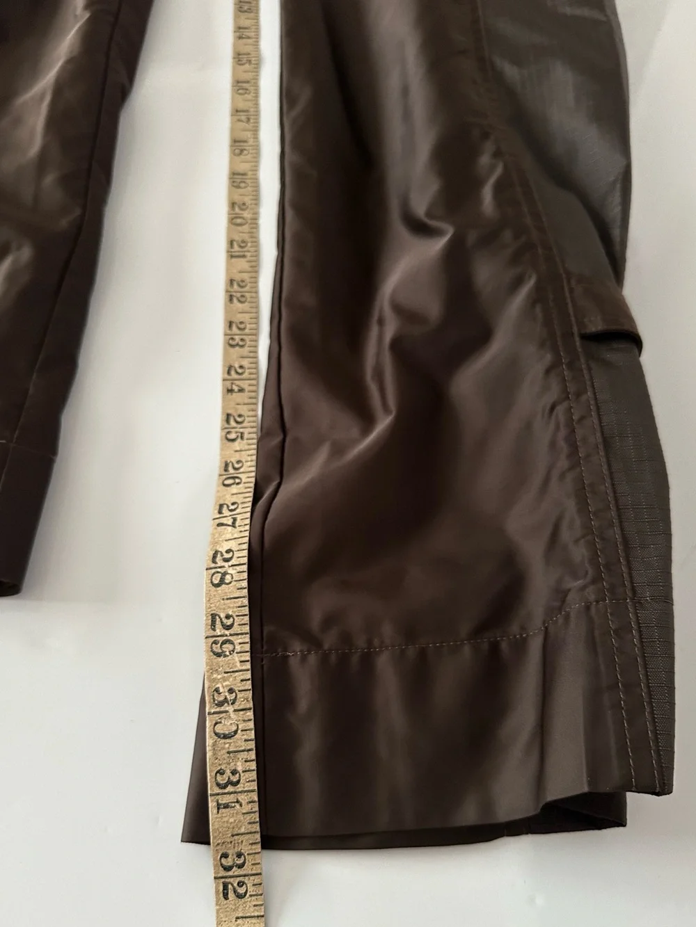 Alo Yoga Blaze Trouser Pants Espresso Brown Ripstop Utility Straight Size XS